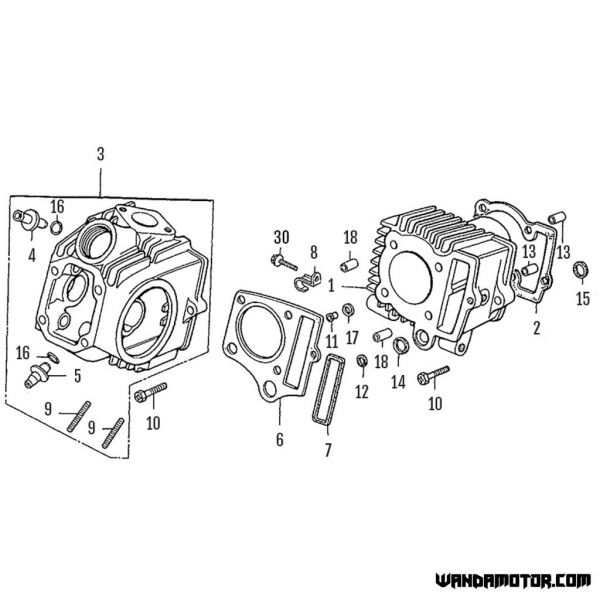 #03 Z50 cylinder head-6